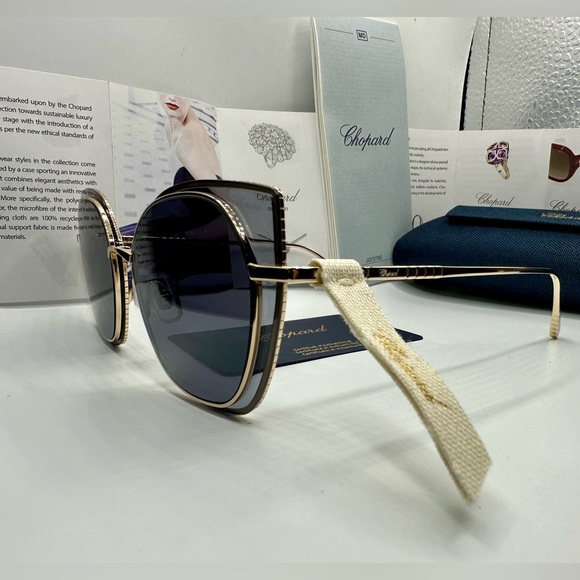 New! 👑CHOPARD ICE CUBE Sunglasses SCHF74 300F, Authentic - Picture 13 of 16